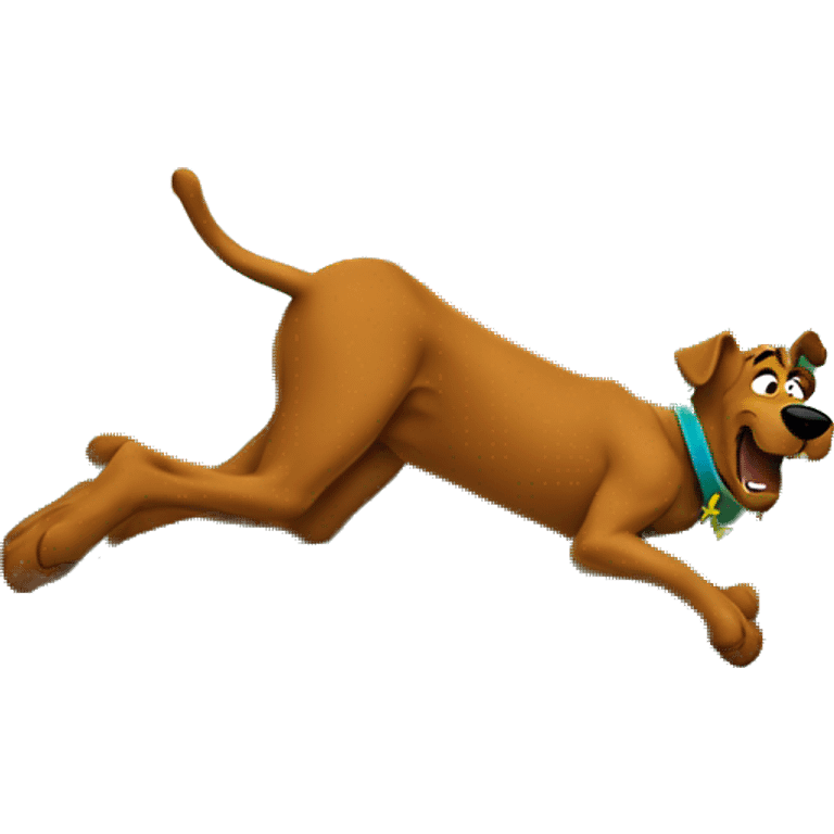 Scooby doo falling off couch emoji