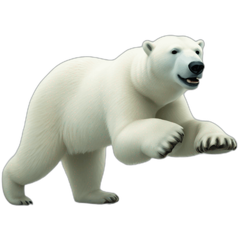 polar bear riding à h emoji