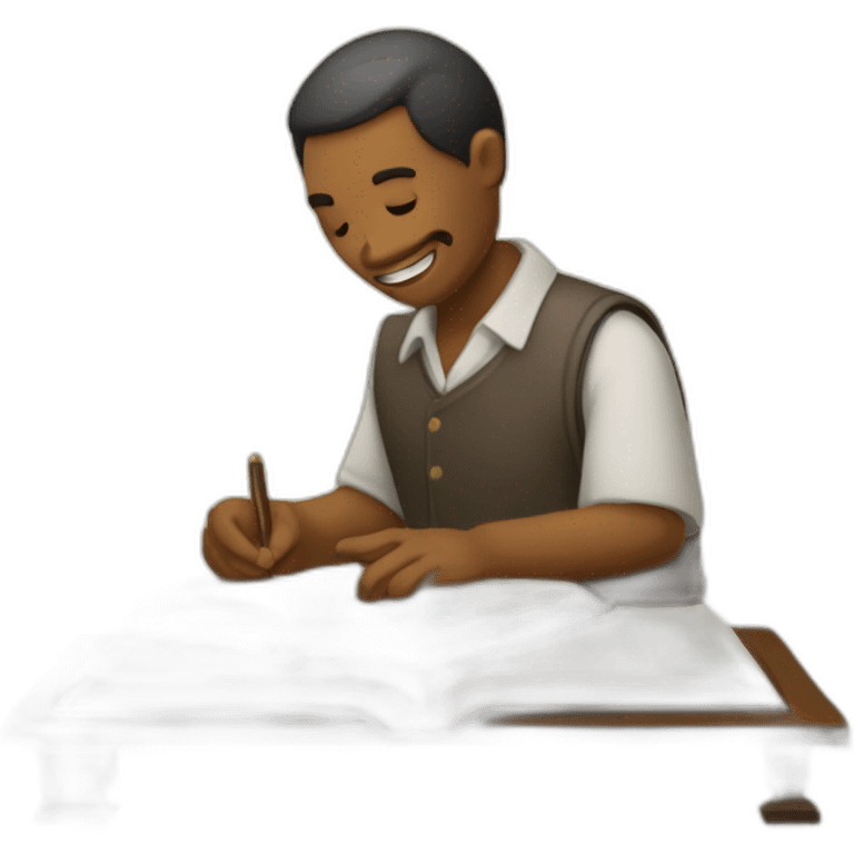 lectura Biblia hombre emoji