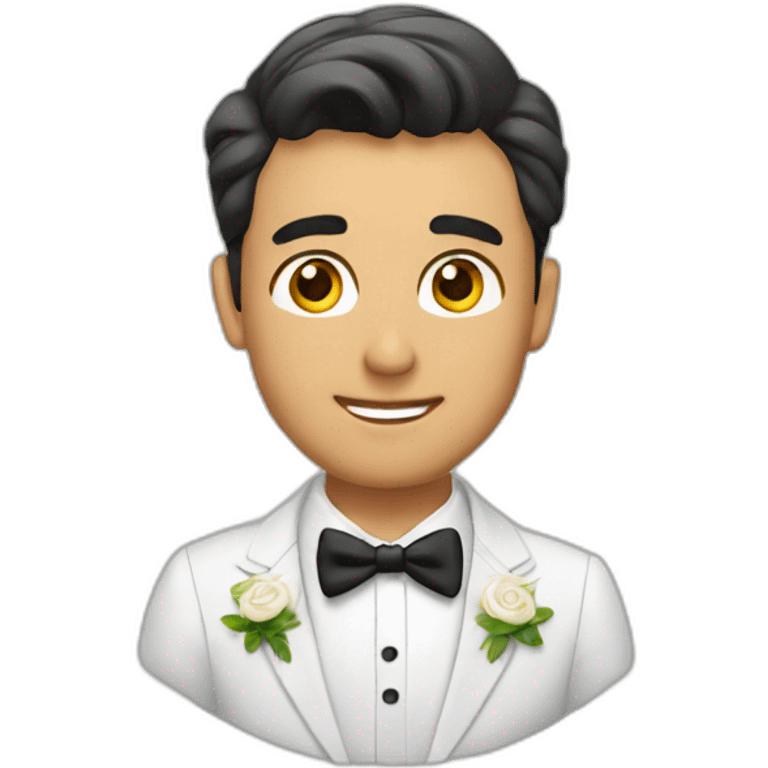 novio en boda emoji