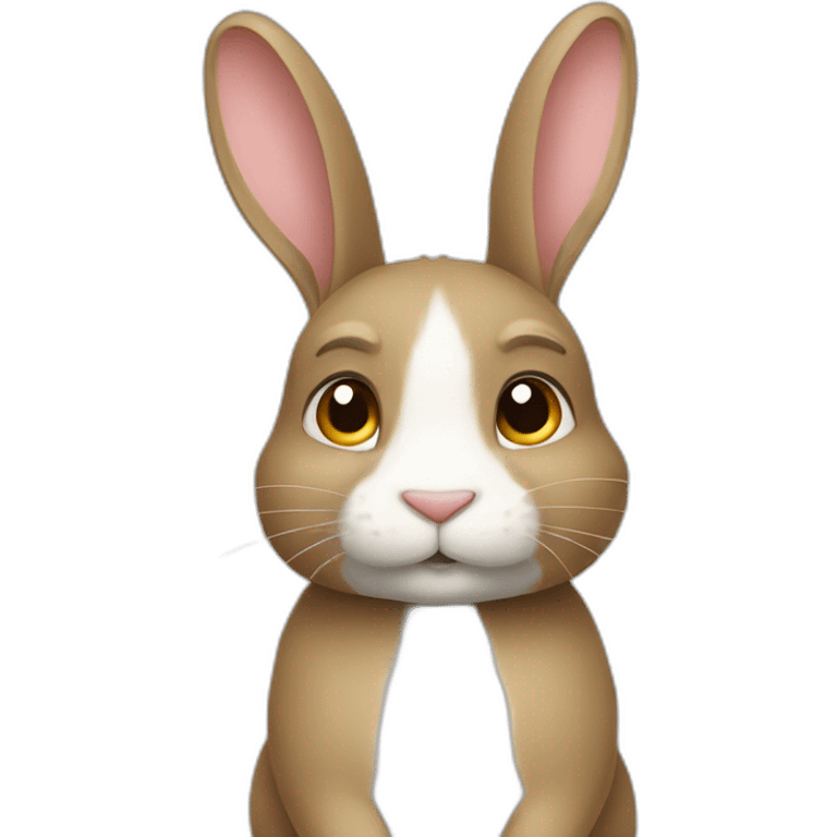 Un lapin emoji