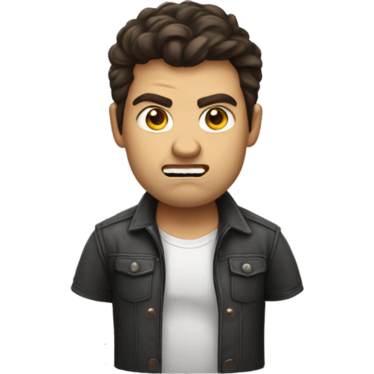 angry brunette hair male web developer emoji