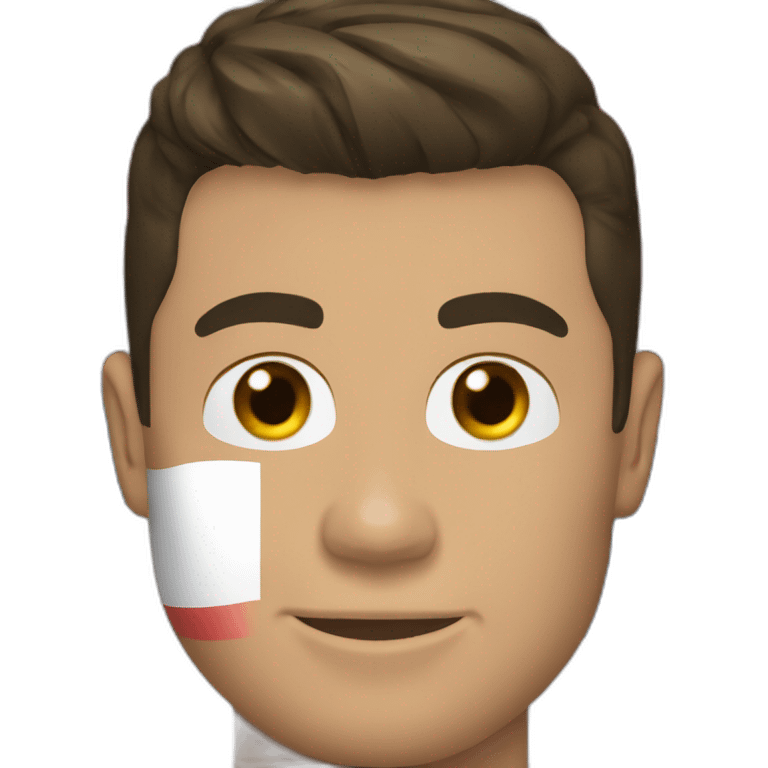 cristiano ronaldo with a france flag emoji