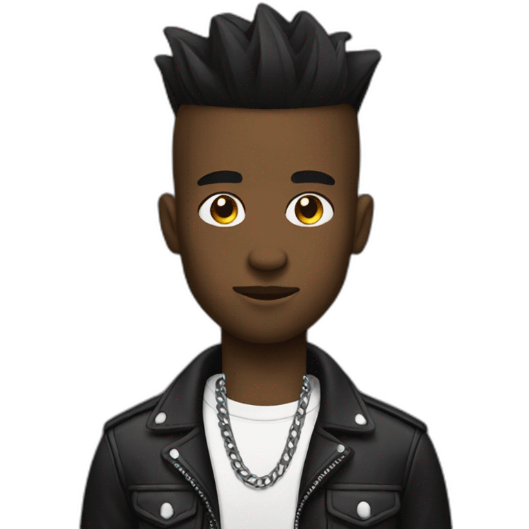 punk black guy emoji