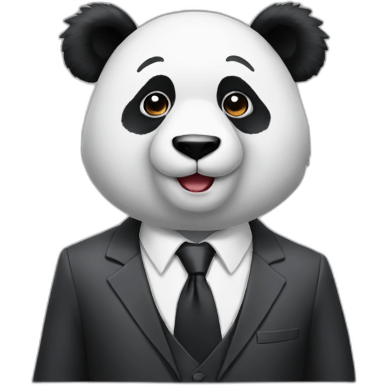 panda in a suit emoji