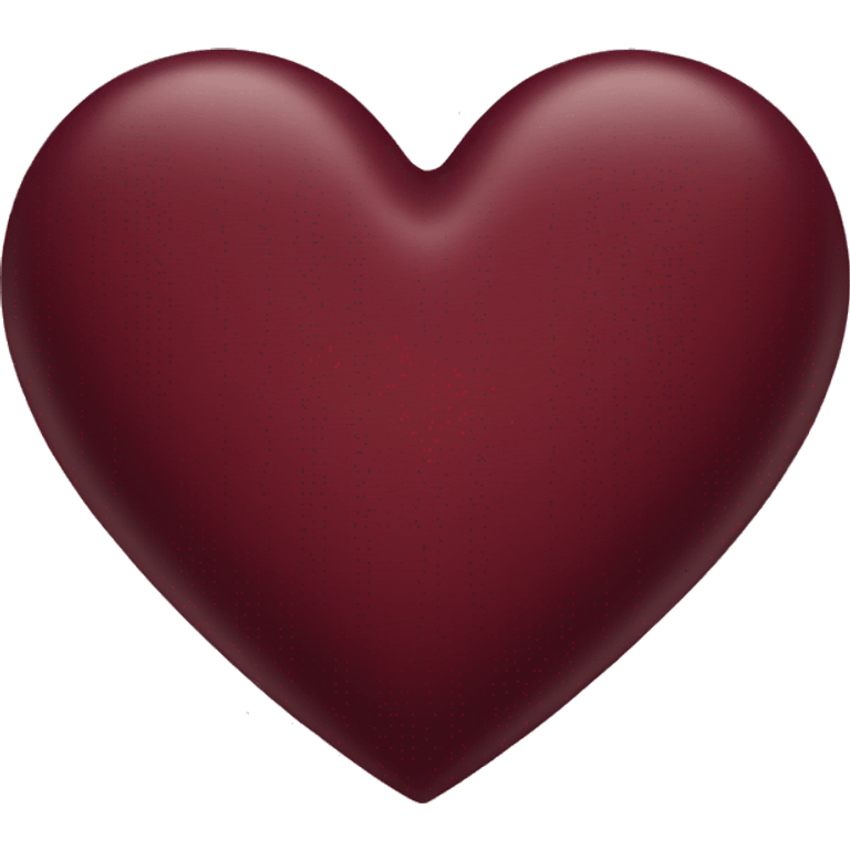 Maroon heart  emoji