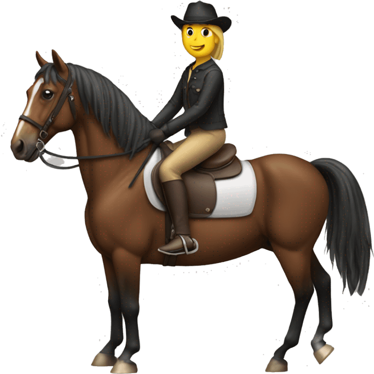 Horse with rider emoji