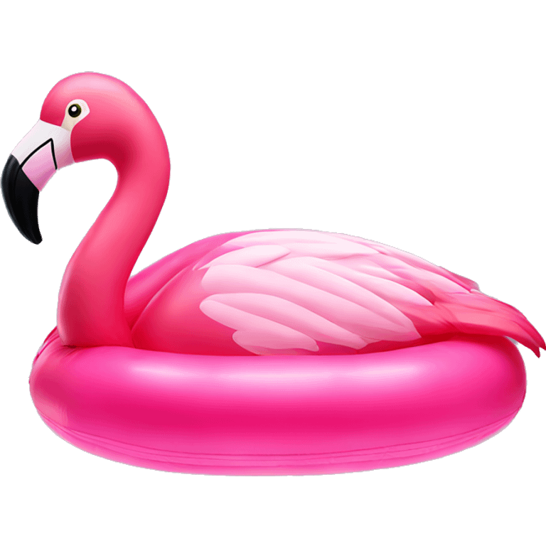 flamingo inflatable pool toy emoji