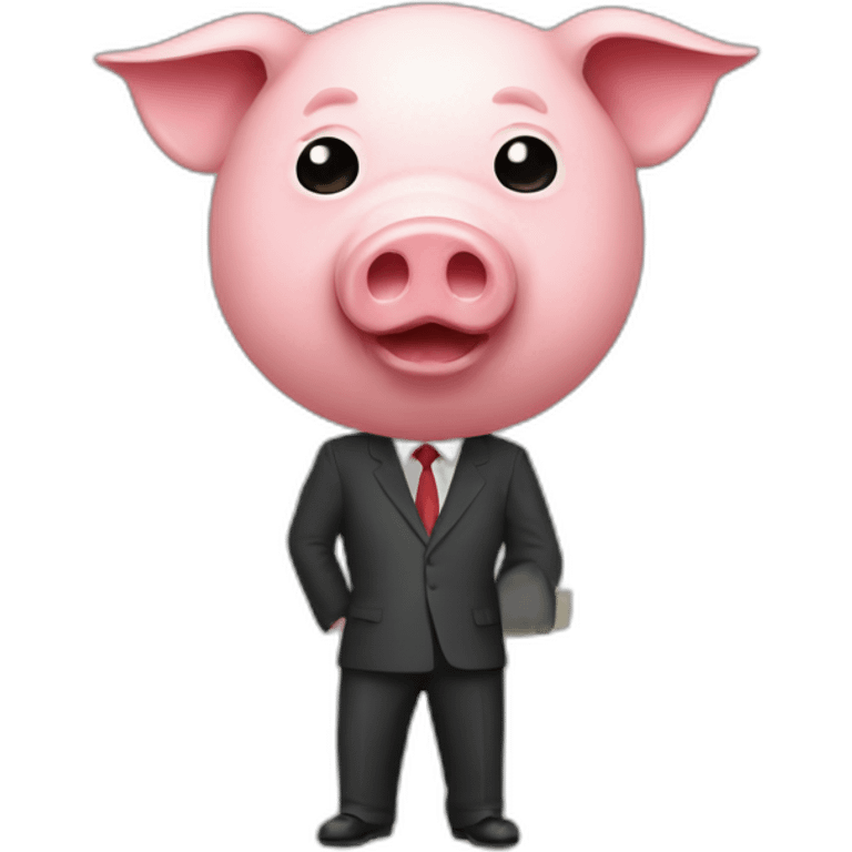 Communist Party apparatchik as a pig emoji