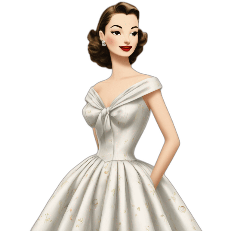 dior 1949 junon dress emoji