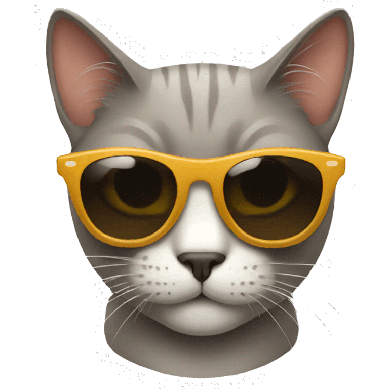 Cat with sunglasses emoji