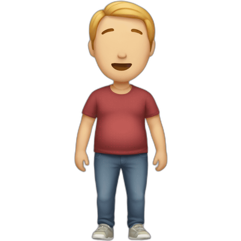 A man pregnant emoji