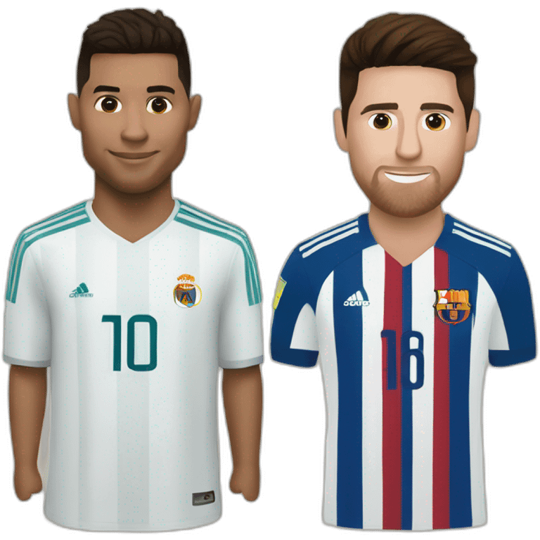 ronaldo and messi emoji