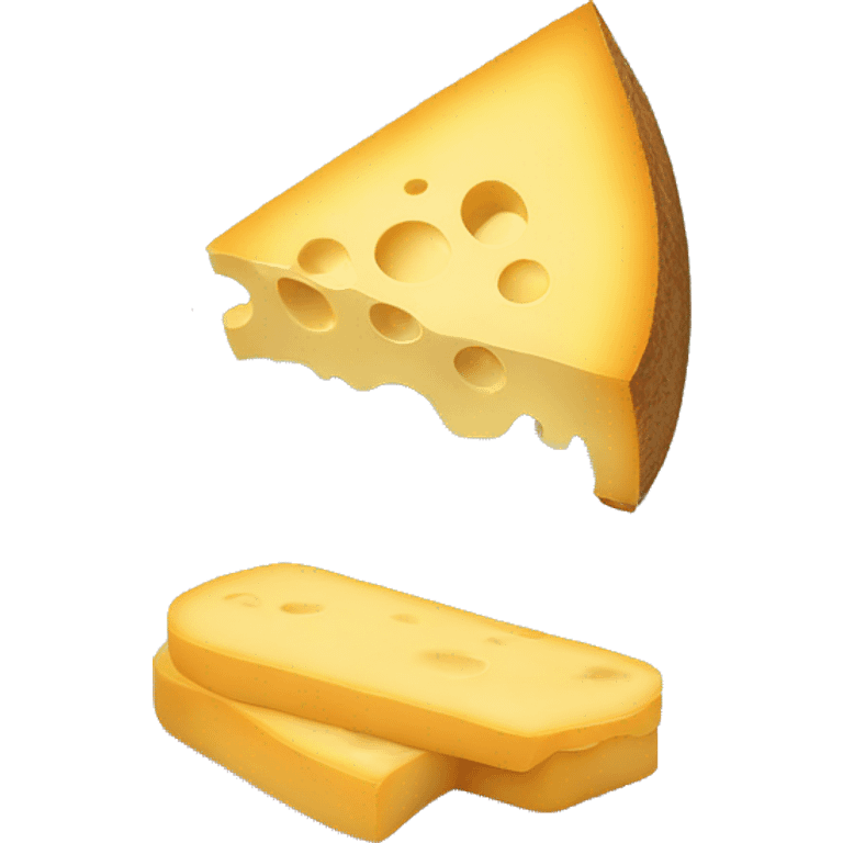 A slice of cheese on a slice of bread emoji