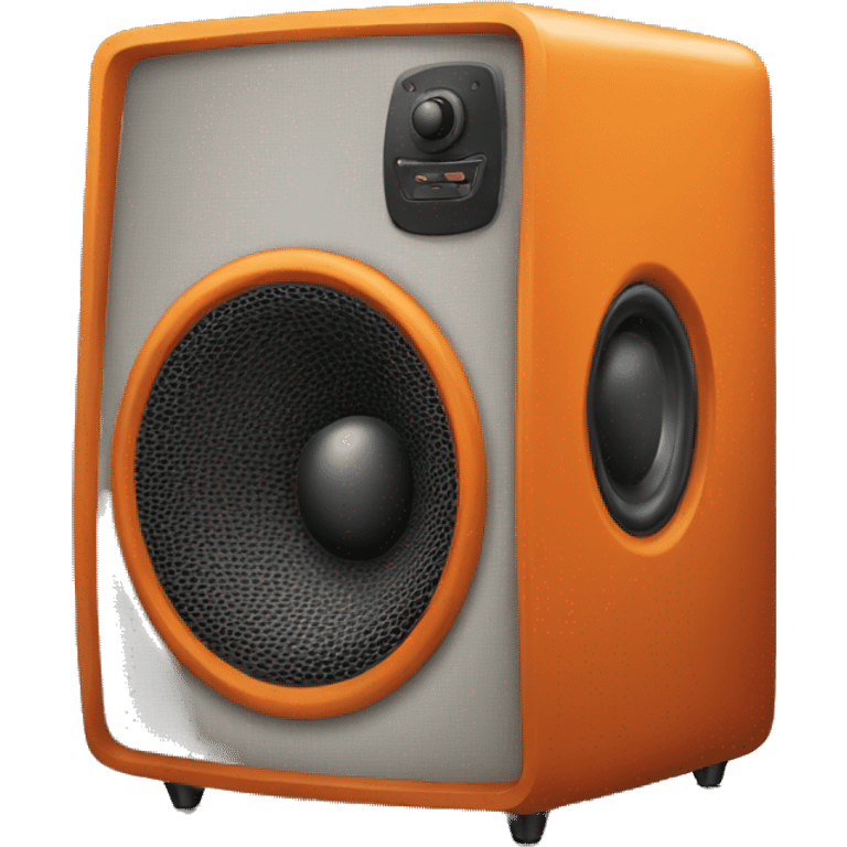 orange loudspeaker emoji