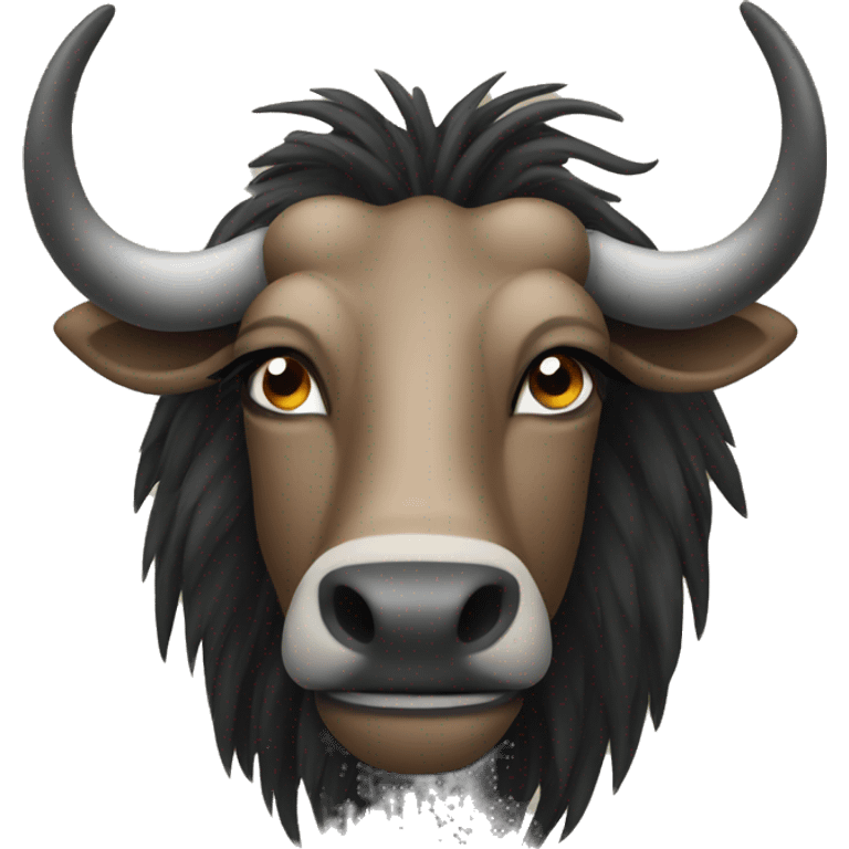 Wildebeest face emoji