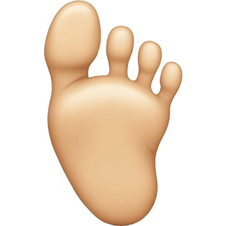 Foot with one toe pointing emoji