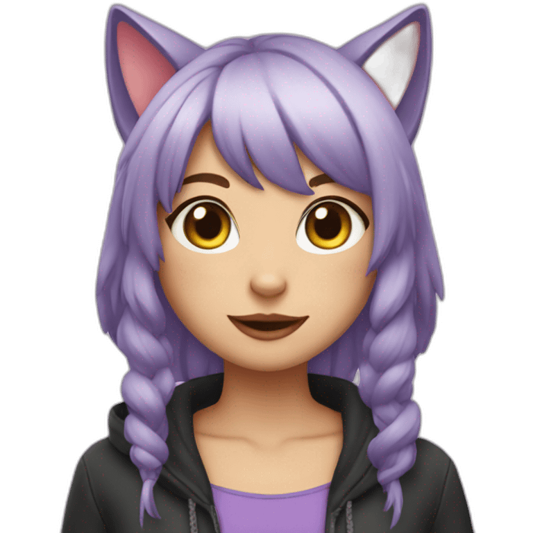 Cat girl emoji