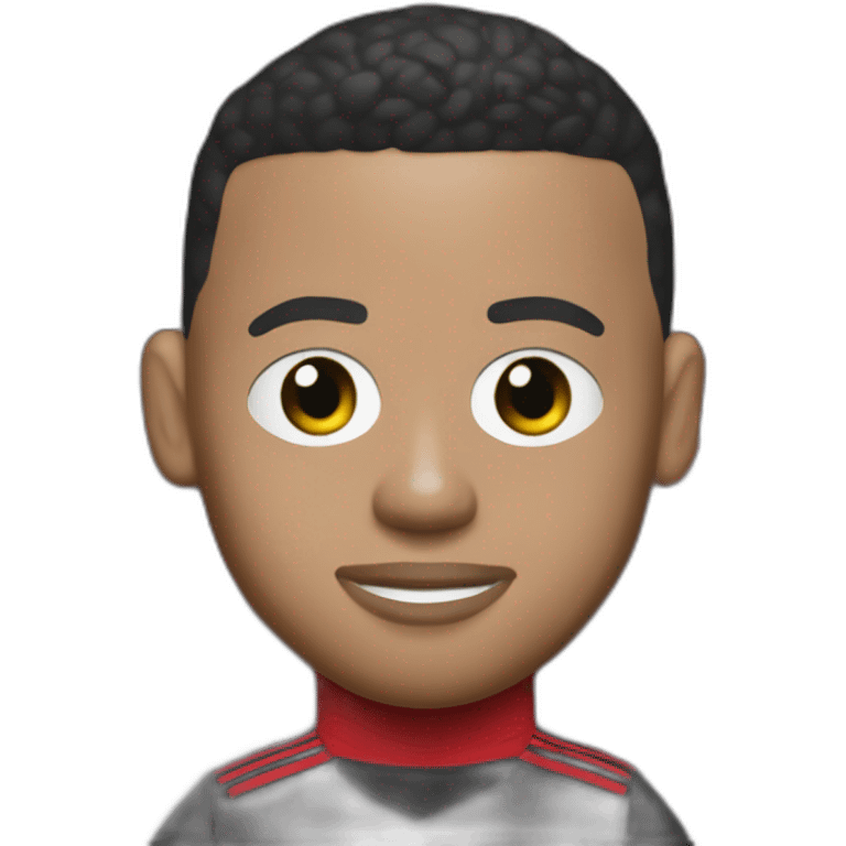 Mbappé with the AC milan tricot emoji