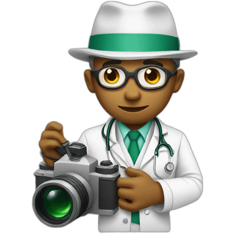 snake doctor with camera emoji