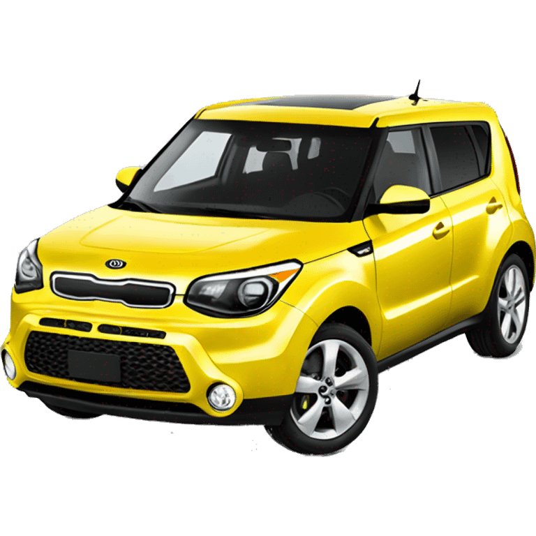 yellow Kia Soul car emoji