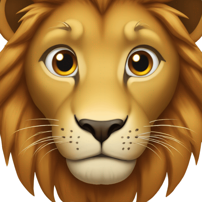 Lion yeux rouge  emoji