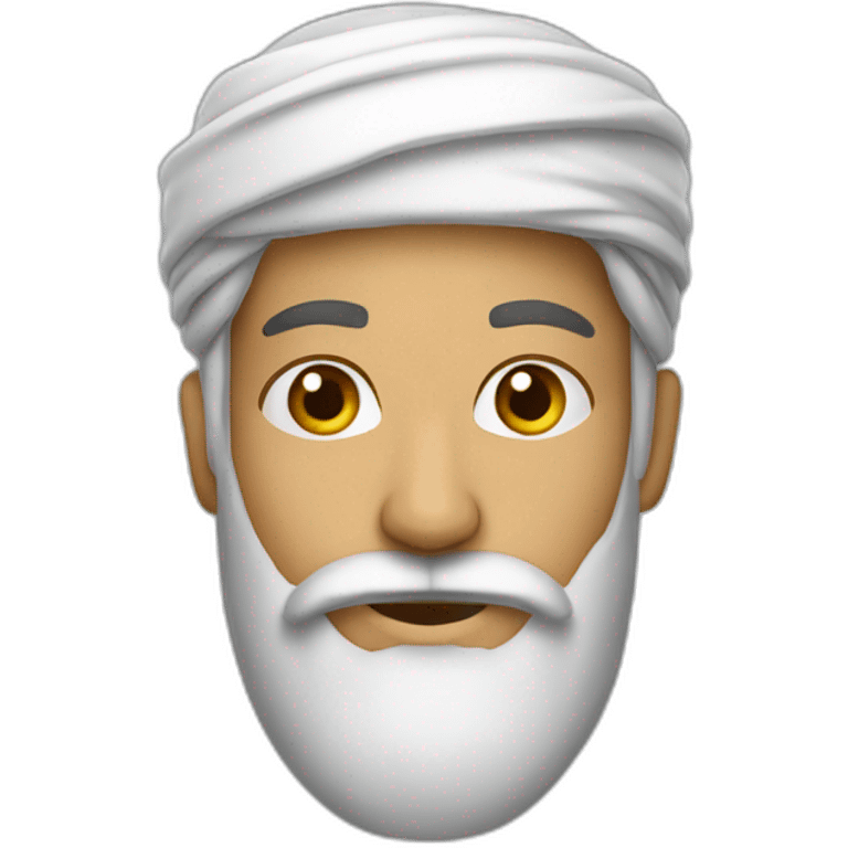 homme musulman avec une barbe emoji