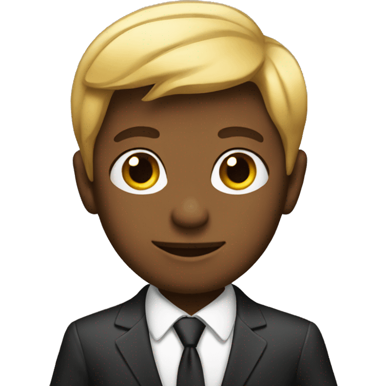 boy with a suit emoji