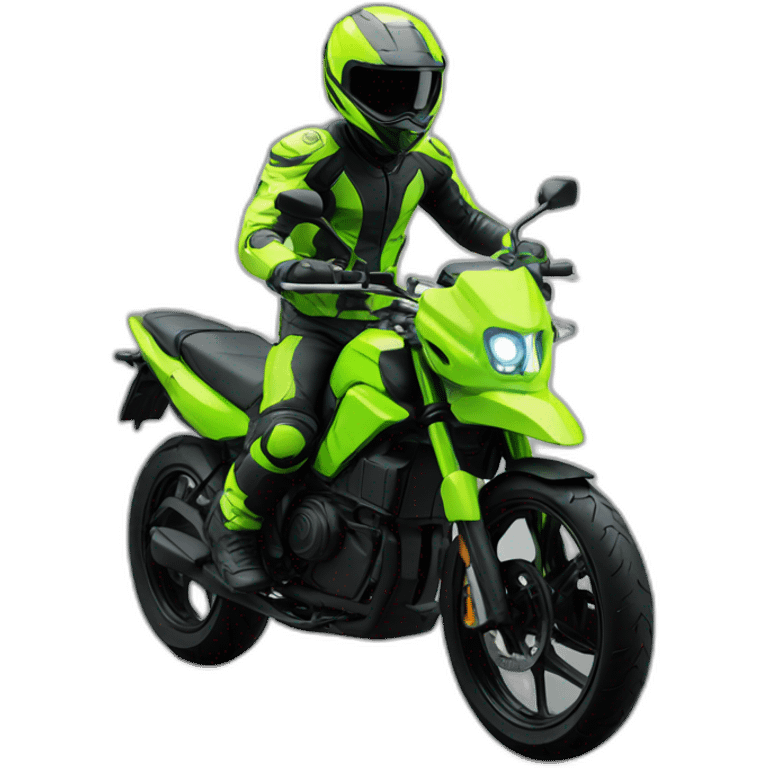 Moto fluor emoji