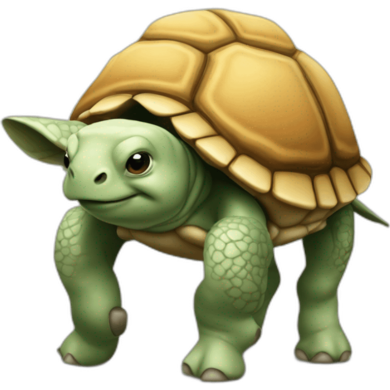 Tortue sur vache emoji