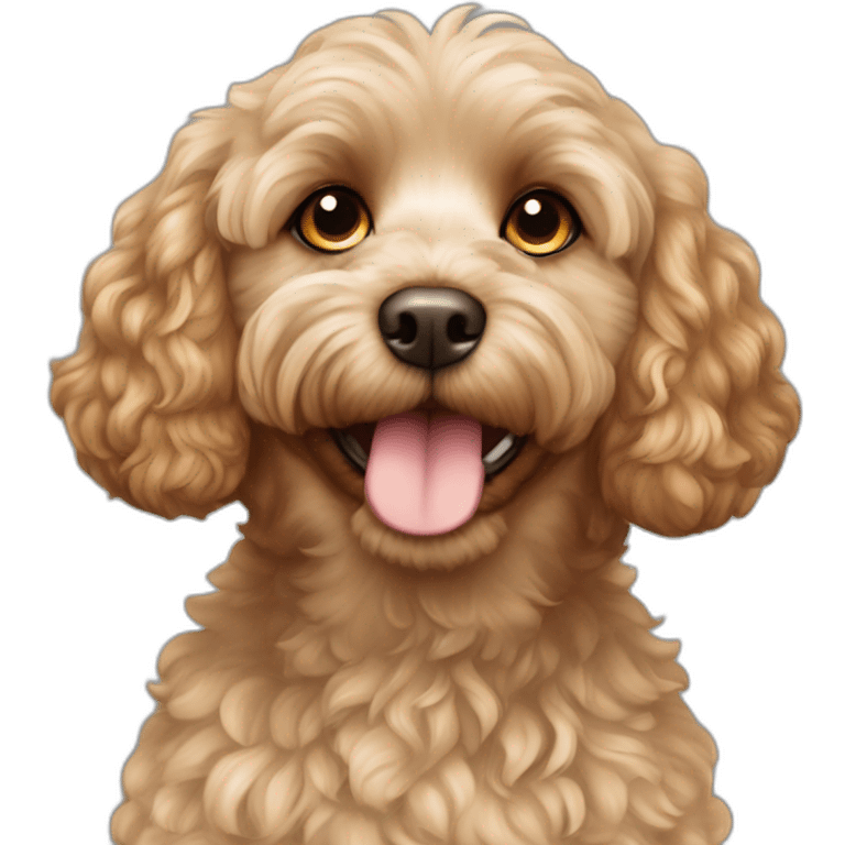 curly-fur,-light-blonde,-light-brown-ears,-cavapoo-adult emoji