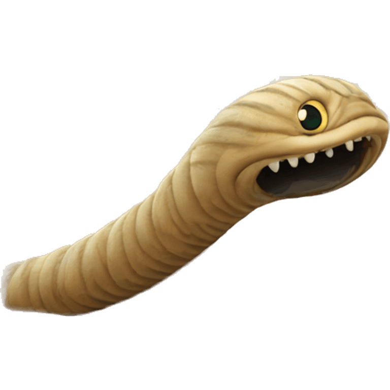 Sand worm dune emoji