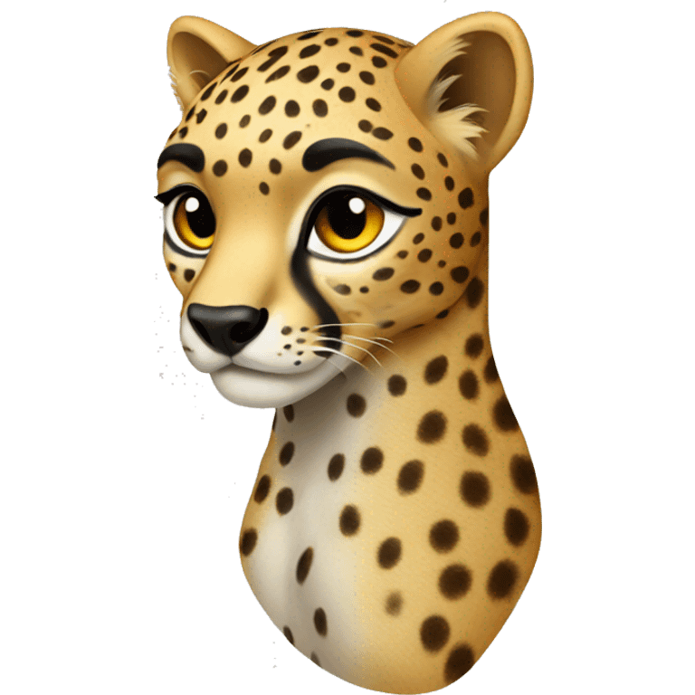 Fancy cheetah emoji