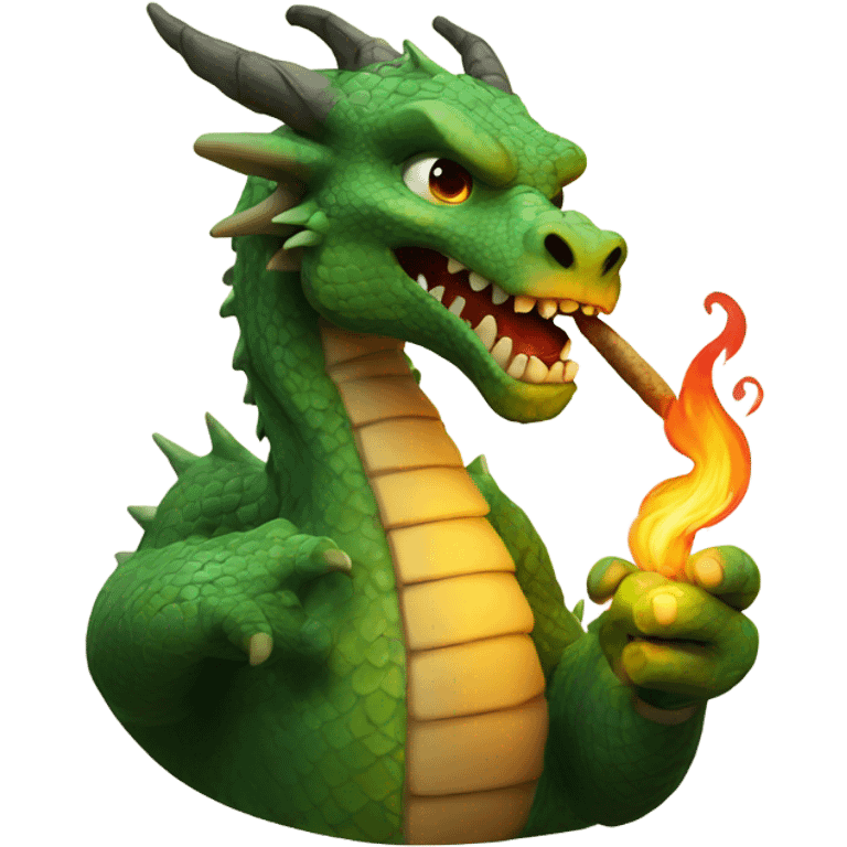 dragon smoking  emoji