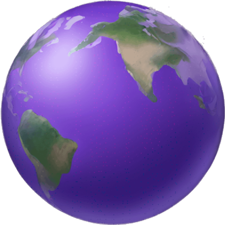 purple earth emoji