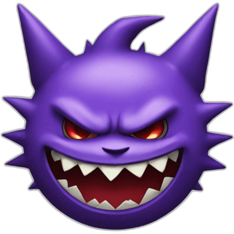 Gengar in a Joker style emoji