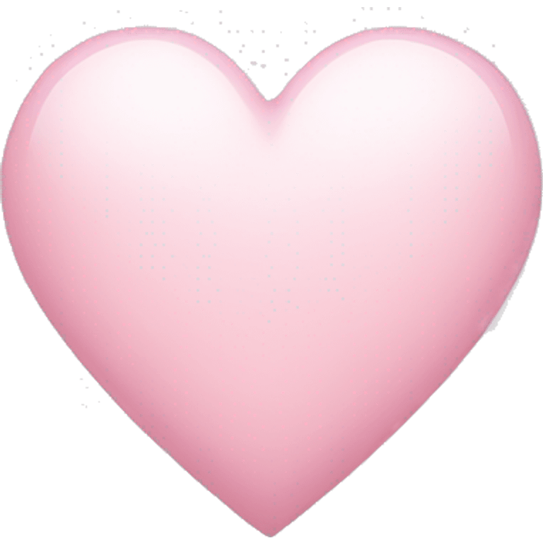 white heart with light pink emoji