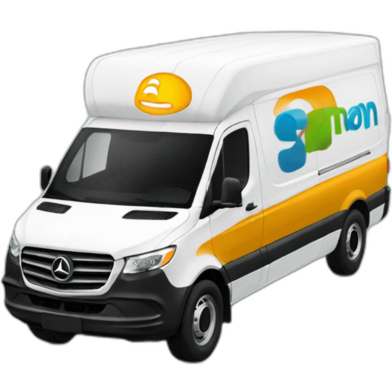 sprinter van WITH AMAZON LOGO emoji