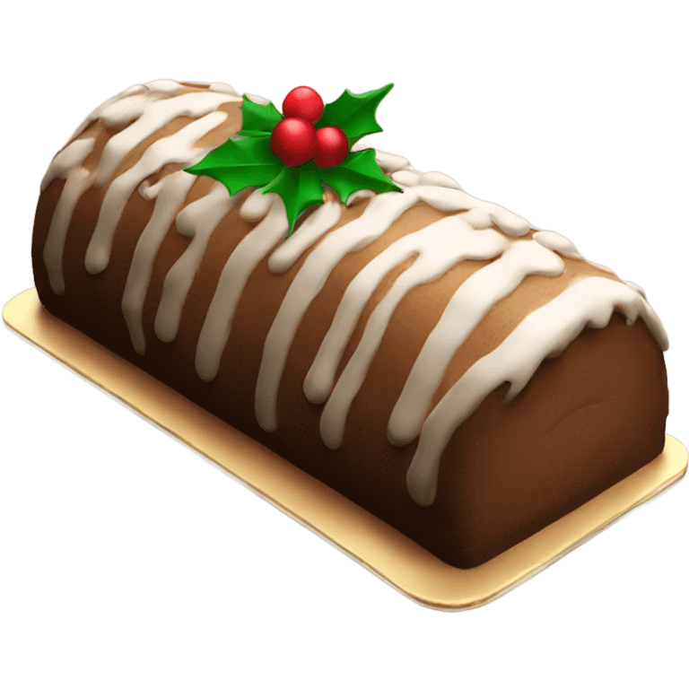 Buche de Noel cake emoji