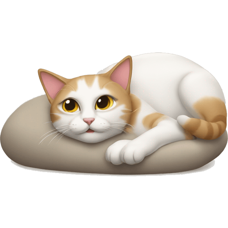 cat lying down emoji