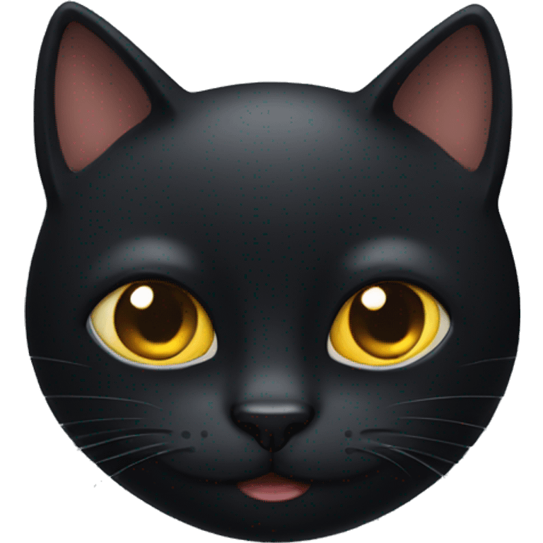 black cat face emoji