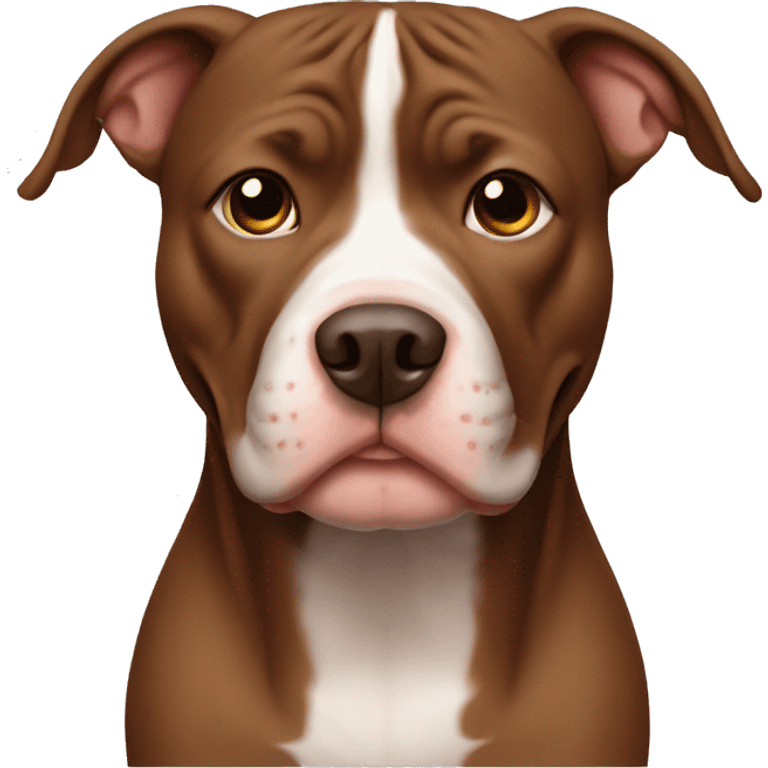 All brown Pitbull emoji