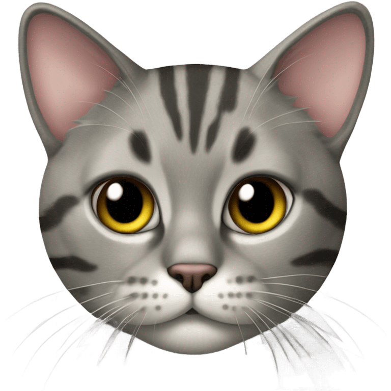 Maine coin cat with grey tabby fur emoji