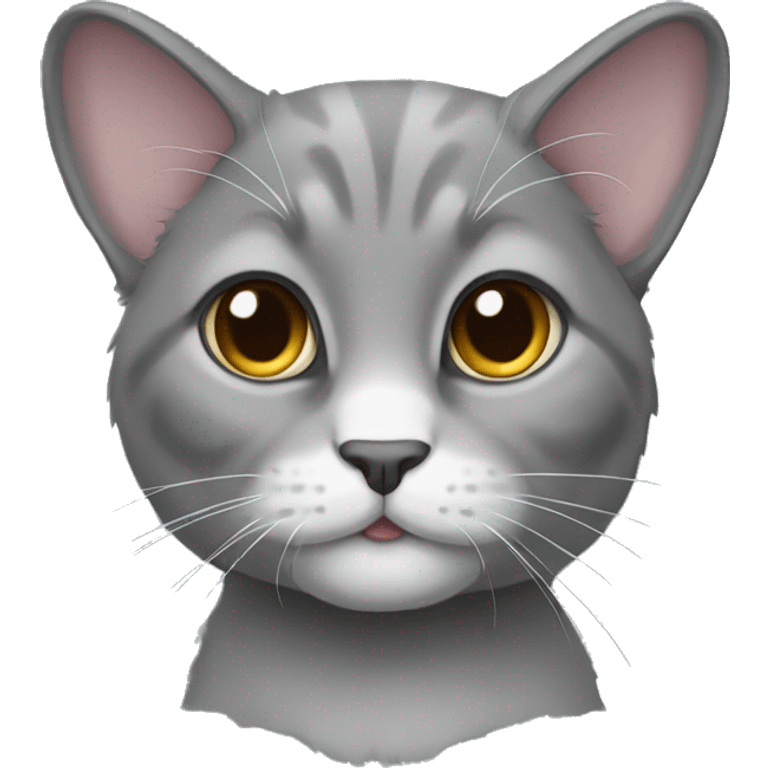 gray lop-eared cat emoji