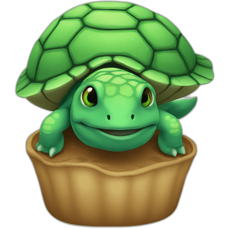 caca sur tortue emoji