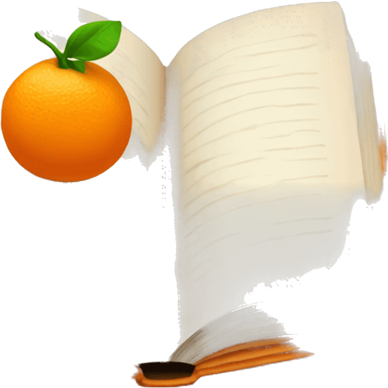 Orange book emoji