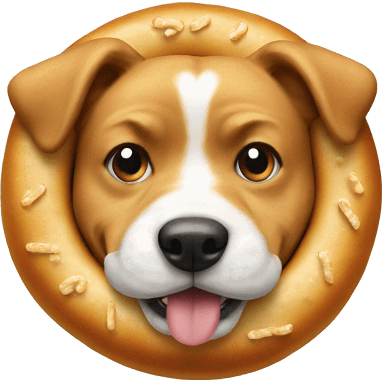 Dog on a bagel emoji