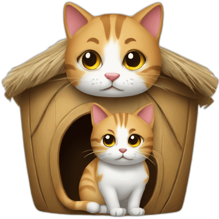 cat with hut emoji