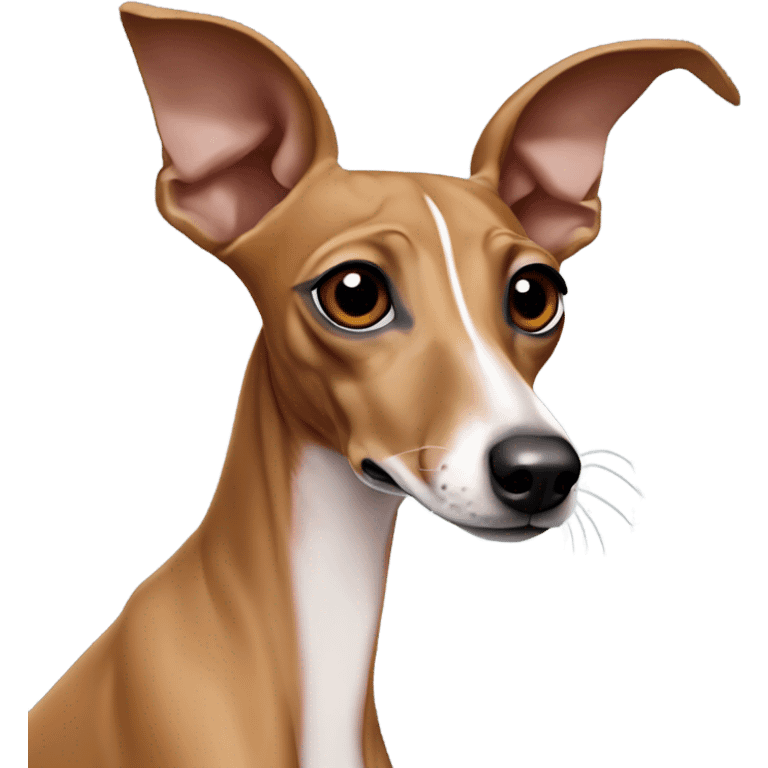 Red fawn italian greyhound with no white markings emoji