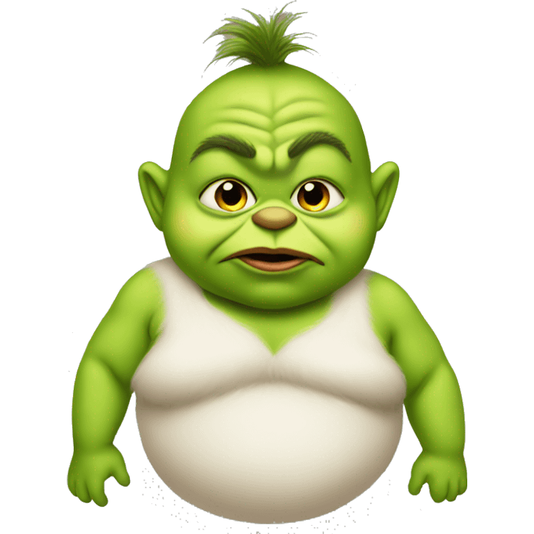 fat baby grinch emoji